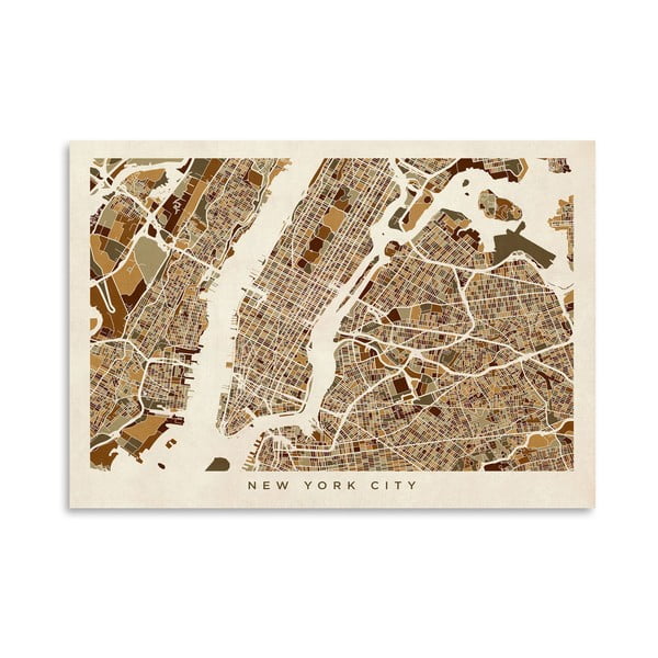 NY City poszter, 42 x 30 cm - Americanflat