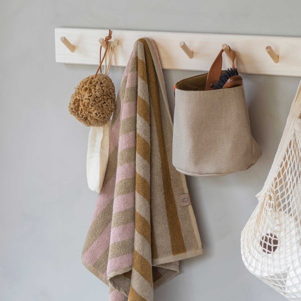 Barna-bézs organikus pamut törölköző 50x90 cm Disorder – Mette Ditmer Denmark-image-1