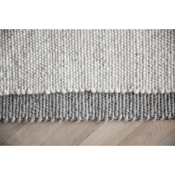 Világosszürke gyapjú szőnyeg 290x200 cm Auckland - Rowico-image-4