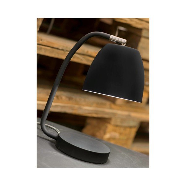 Fekete asztali lámpa fém búrával (magasság 28 cm) Newport – it's about RoMi-image-4