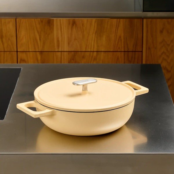 Öntöttvas serpenyő fedővel ø 26 cm tegame  Mattia 3.0 – FABINI-image-4