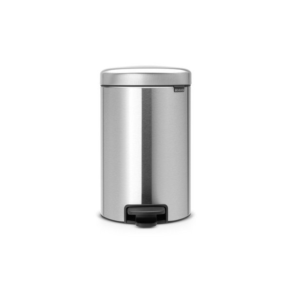 Matt ezüstszínű acél pedálos szemetes 12 l NewIcon – Brabantia