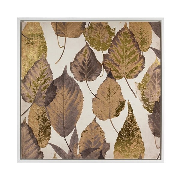 Brown Leaves falikép, 104 x 104 cm - Santiago Pons