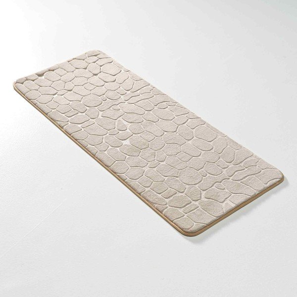 Bézs textil fürdőszobai kilépő 50x120 cm Ricochet – douceur d'intérieur-image-3