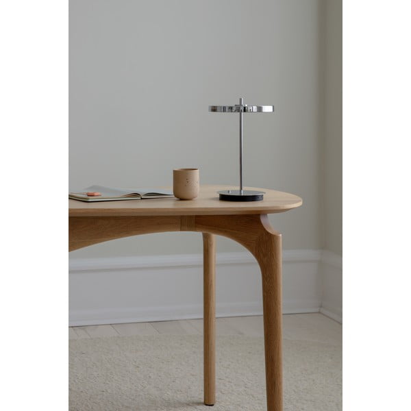 Ezüstszínű LED dimmelhető asztali lámpa fém búrával (magasság 31 cm) Asteria Move – UMAGE-image-3