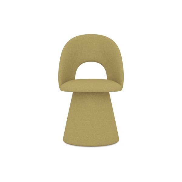 Mustársárga kárpitozott étkezőfotel Kalo – Makamii-image-1