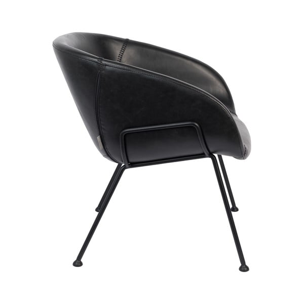 Feston fekete műbőr fotel - Zuiver-image-3