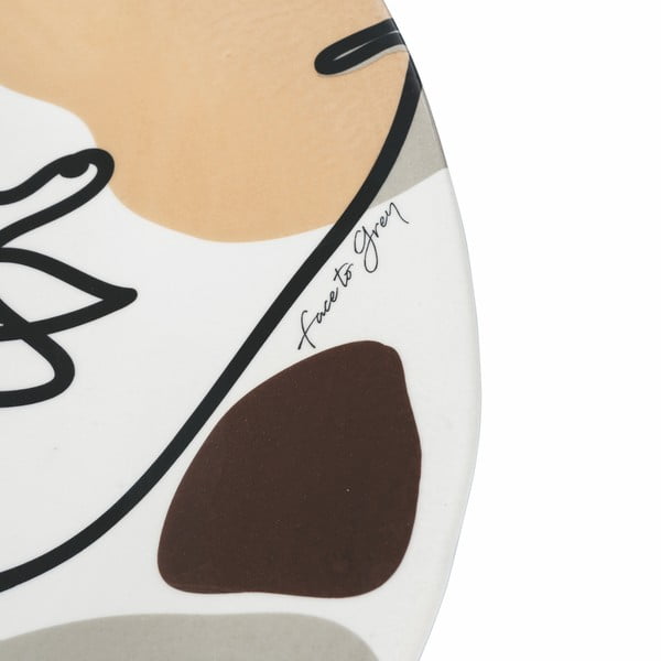 Face to Grey kerámia szervírozó tányér, ø 39 cm - VDE Tivoli 1996-image-2