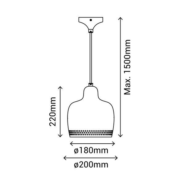 Isa zöld függőlámpa, magasság 150 cm - SULION-image-2