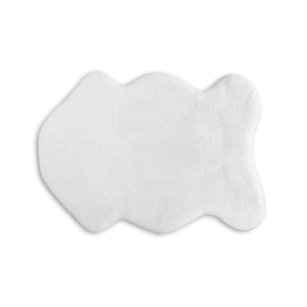 Fehér szintetikus szőrme szőnyeg 80x150 cm Pelush White – Mila Home