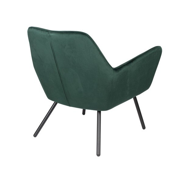 Bon sötétzöld bársony fotel - White Label-image-4