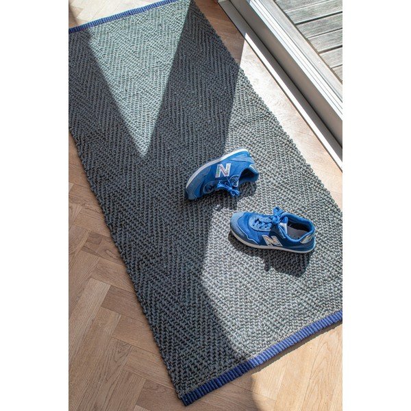 Sötétzöld juta futószőnyeg 70x150 cm Notes – Mette Ditmer Denmark-image-2