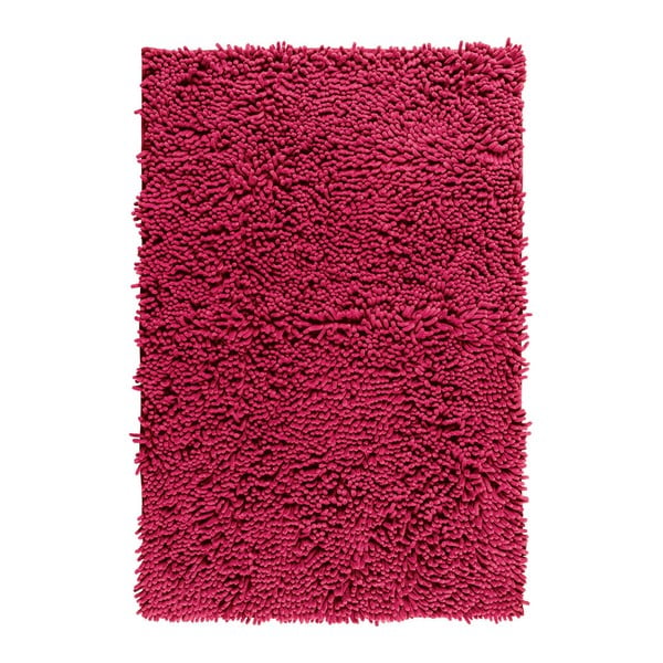 Chenille piros fürdőszobai szőnyeg, 80 x 50 cm - Wenko