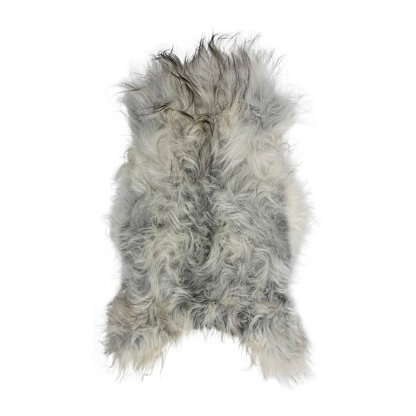 Chesto világosszürke hosszú szálas birkabőr, 90 x 50 cm - Arctic Fur