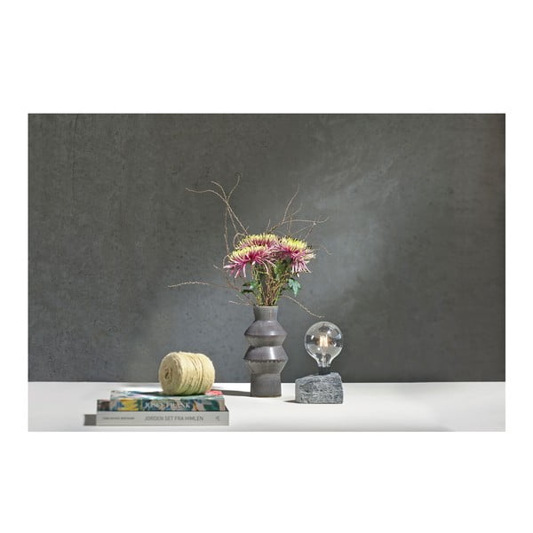 Rost sötétkék agyagkerámia váza, magasság 30 cm - Villa Collection-image-1