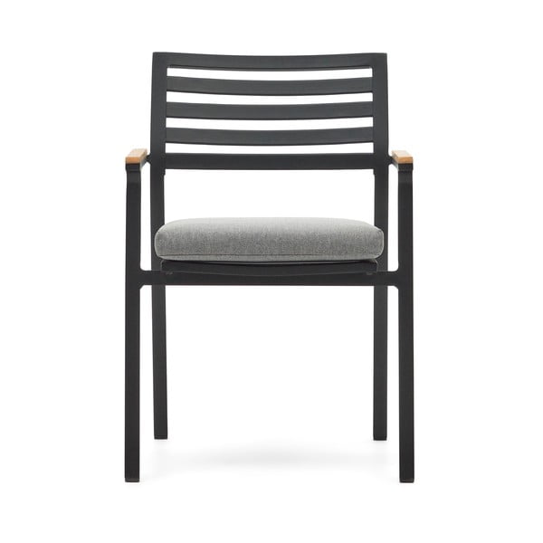 Fekete fém kerti szék Bona – Kave Home-image-2