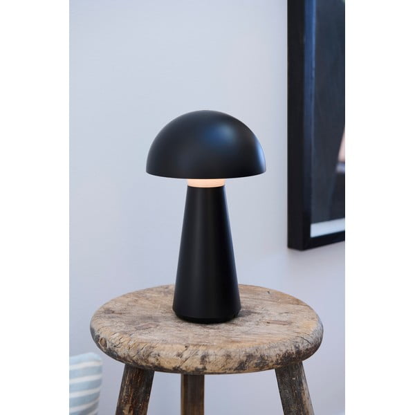 Fekete kültéri asztali lámpa USB-vel Sam – Sirius-image-4