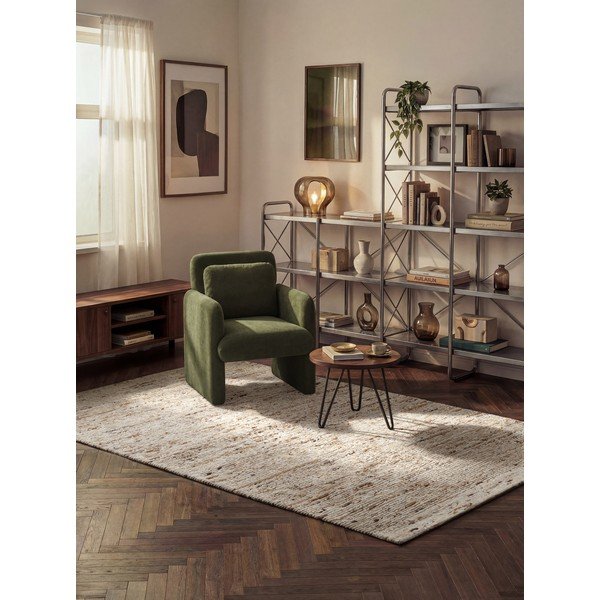 Bézs kézi szövésű gyapjú szőnyeg 200x290 cm Bexley Woolwich – Ted Baker-image-1
