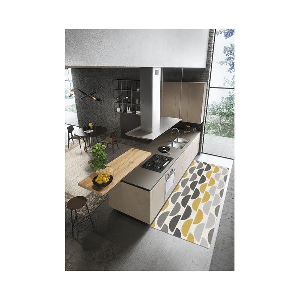 Halfmoon szürke-sárga futószőnyeg, 60 x 190 cm - Floorita-image-3