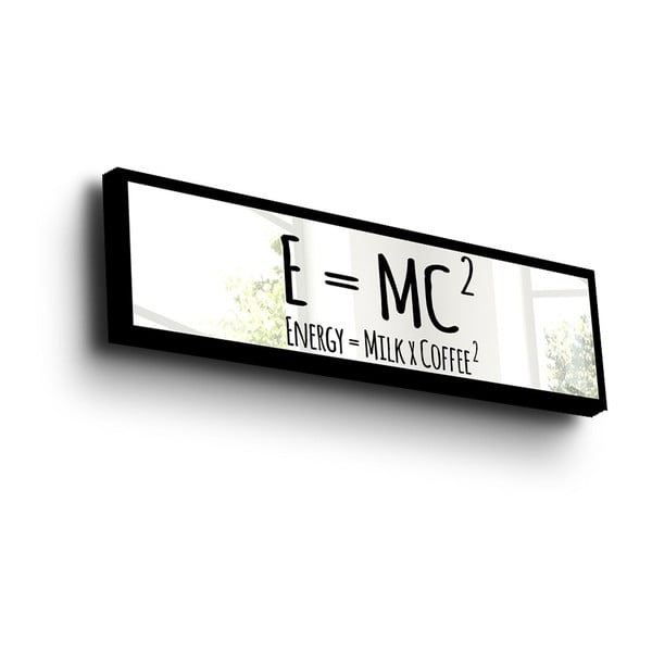 EMC tükrös fali dísz fa kerettel, 108 x 28 cm