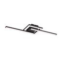 Fekete LED mennyezeti lámpa 16x54 cm Viale – Reality