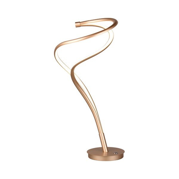 Aranyszínű LED asztali lámpa fém búrával (magasság 56 cm) Nala – Trio Select-image-2