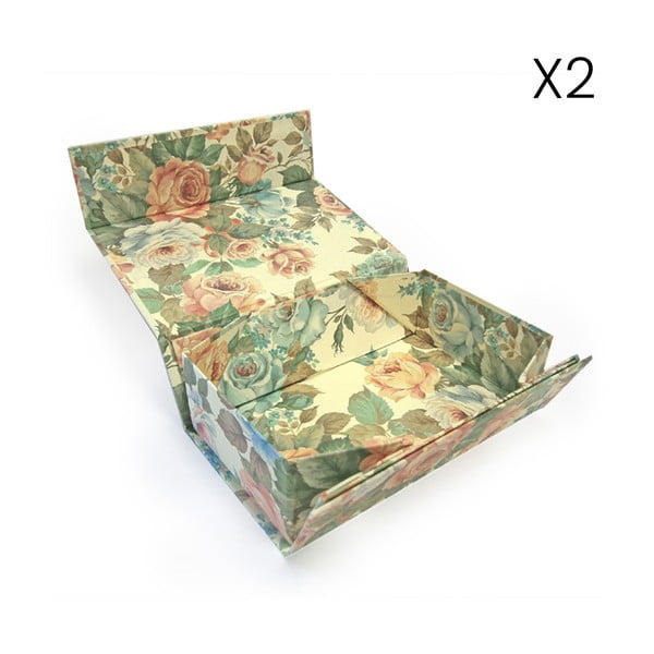 Ajándékdoboz készlet 2 db-os 39x49 cm Lady Rose – Kartos-image-1