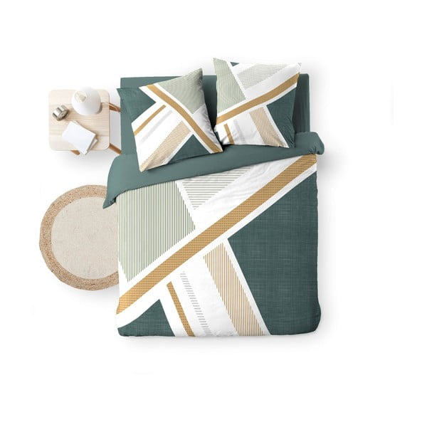 Fehér kétszemélyes-hosszabbított pamut ágyneműhuzat 240x220 cm Zephyr – douceur d'intérieur-image-4