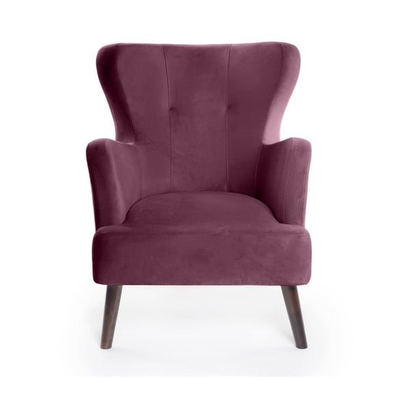 Lila bársony füles fotel Noemye – Bonami Selection-image-2