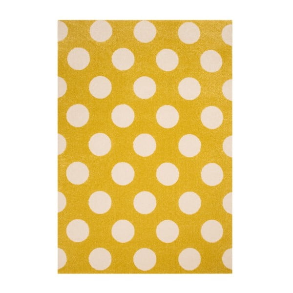 Points sárga szőnyeg, 120 x 170 cm - Zala Living