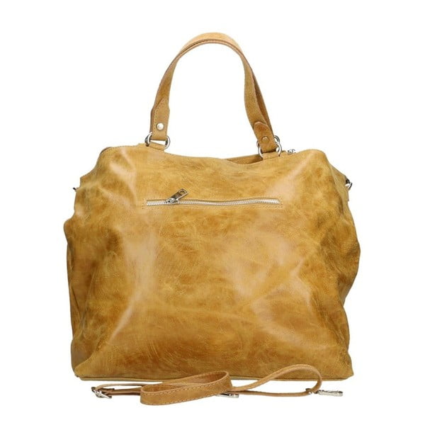 Terracia konyakbarna bőr kézitáska - Chicca Borse-image-2