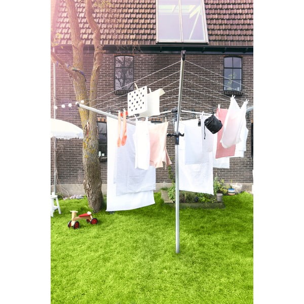 Ezüstszínű kerti ruhaszárító 50 m Lift-o-Matic Advance – Brabantia-image-1