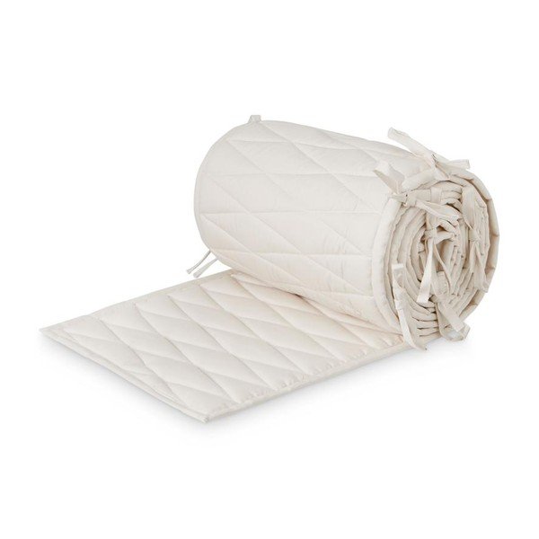 Krémszínű bio pamut rácsvédő 365 cm Light Sand – Cam Cam Copenhagen