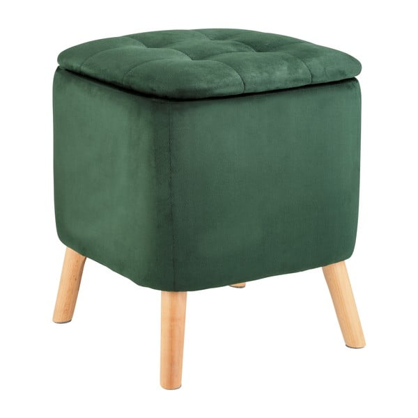 Zöld bársony puff – Wenko-image-2