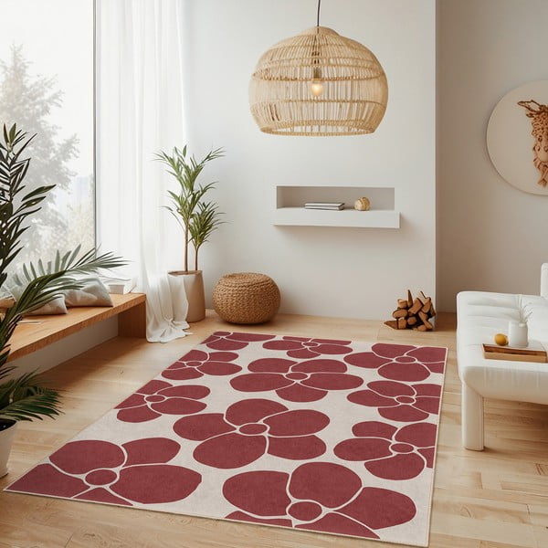 Piros mosható futószőnyeg 60x230 cm Red Meadow – Mila Home-image-2
