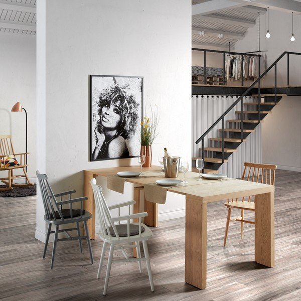 Kristie természetes kaucsukfa étkezőszék - Kave Home-image-1