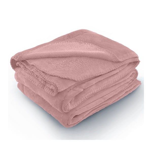 Tyler rózsaszín mikroszálas takaró, 220 x 240 cm - AmeliaHome