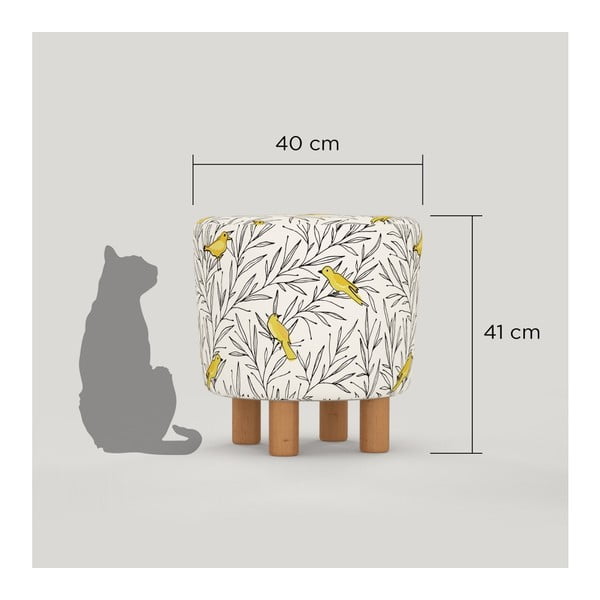 Cono Canaro ülőke fa lábakkal, ⌀ 41 cm-image-1