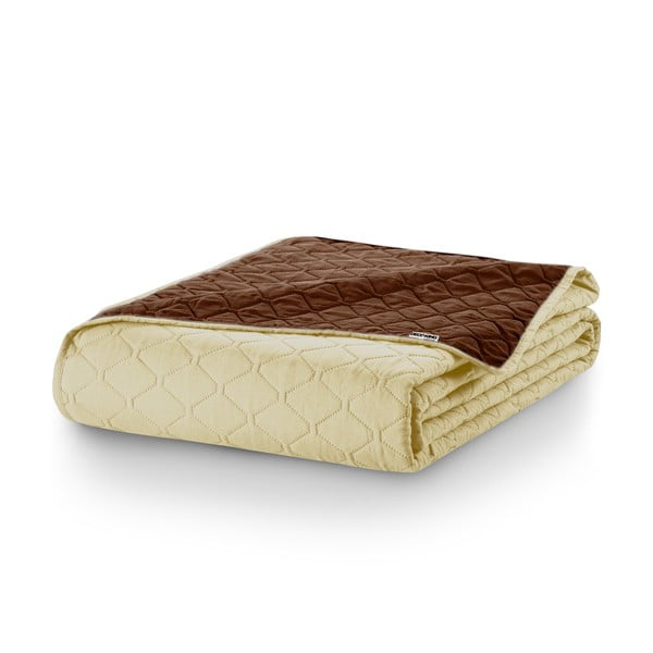 Axel bézs-barna, kétoldalas mikroszálas ágytakaró, 220 x 240 cm - DecoKing-image-4