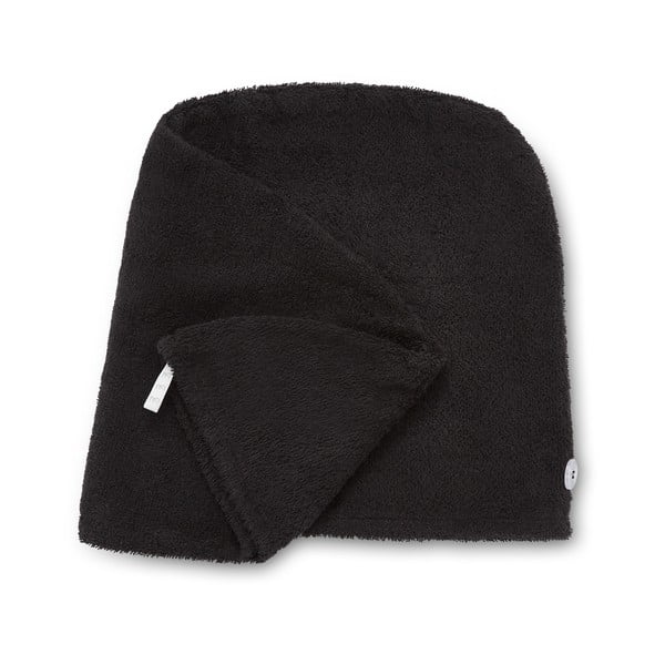 Fekete gyorsan száradó pamut hajszárító törölköző szett 2 db-os 20x13 cm Quick Dry – Catherine Lansfield-image-2