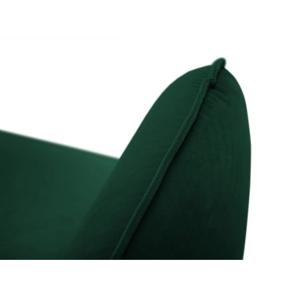 Sötétzöld bársony fotel Vienna – Cosmopolitan Design-image-4