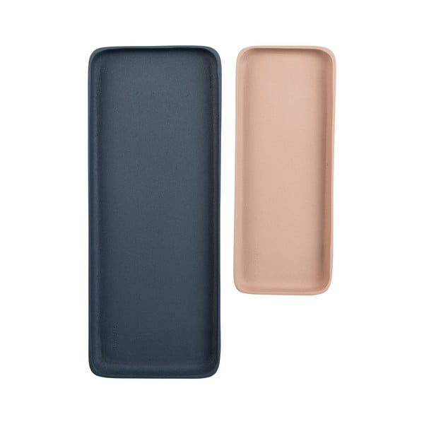 Fém dekoratív tálca szett 2 db-os 15,5x39,5 cm Rebel – Zuiver-image-2