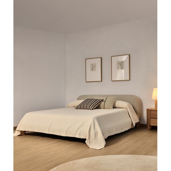Krémszínű ágytakaró 240x260 cm Raylo – Kave Home-image-1