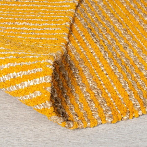 Equinox sárga juta szőnyeg, 120 x 170 cm - Flair Rugs-image-1