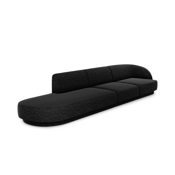 Antracitszürke kanapé 302 cm Miley – Micadoni Home-image-3