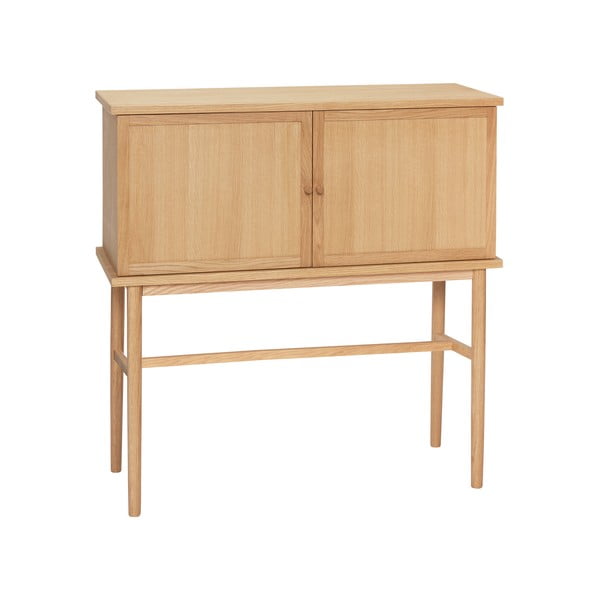 Natúr színű szekrény tölgyfa dekorral 90x90 cm Dash – Hübsch-image-2