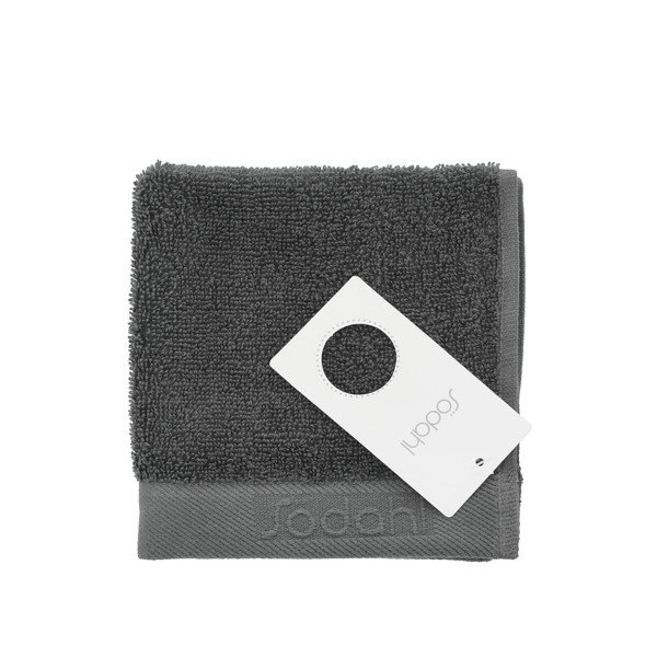 Sötétszürke frottír pamut törölköző 30x30 cm Comfort – Södahl-image-2