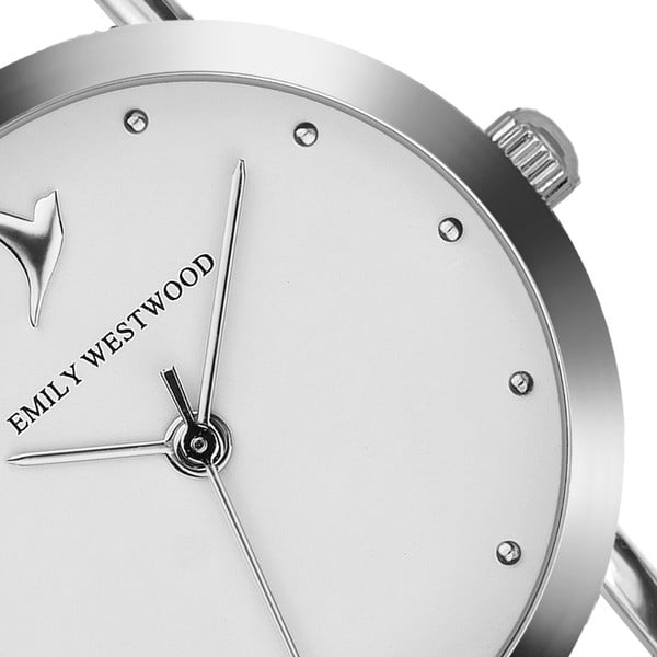 Bussiness női karóra szürke rozsdamentes szíjjal - Emily Westwood-image-2