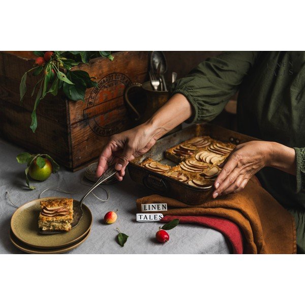 Len asztalterítő 140x140 cm - Linen Tales-image-2