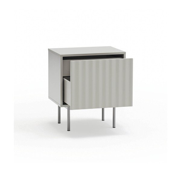 Világosszürke matt éjjeliszekrény Sierra – Teulat-image-3